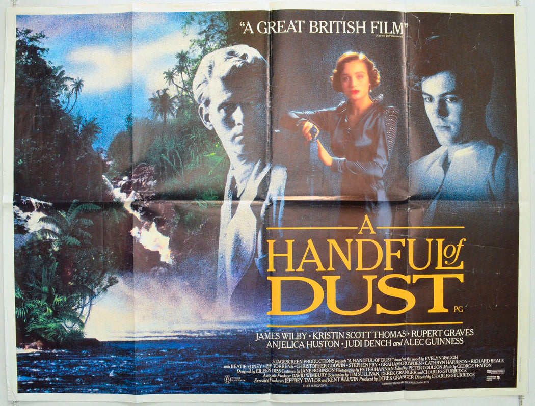 A HANDFUL OF DUST Original British Quad Poster - Film Poster - Movie Poster 