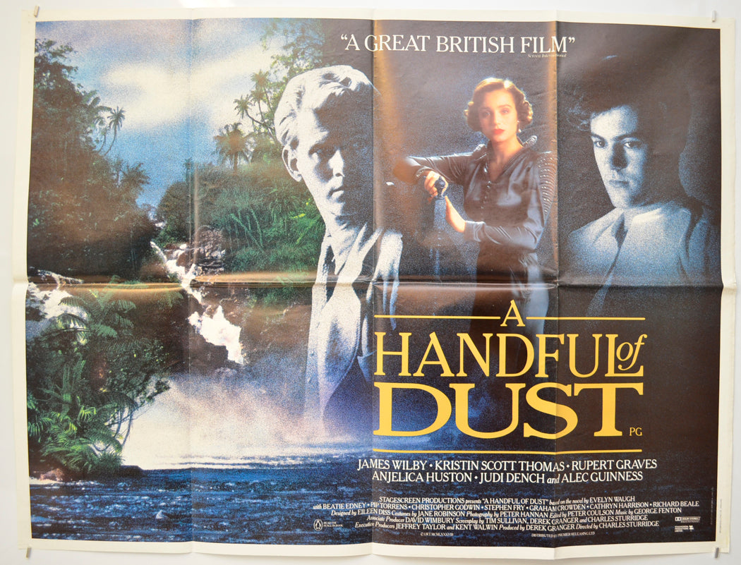 A Handful Of Dust  Original Quad Poster - Film Poster - Movie Poster