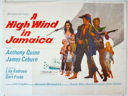 A High Wind In Jamaica Original British Quad Poster - Movie Poster