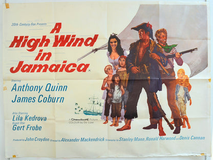 A High Wind In Jamaica Original Quad Poster - Film Poster - Movie Poster  