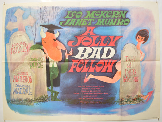 A Jolly Bad Fellow (a.k.a. They All Died Laughing) Original Quad Poster - Film Poster - Movie Poster