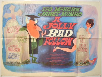 A Jolly Bad Fellow  (a.k.a. They All Died Laughing) Original Quad Poster - Film Poster - Movie Poster  