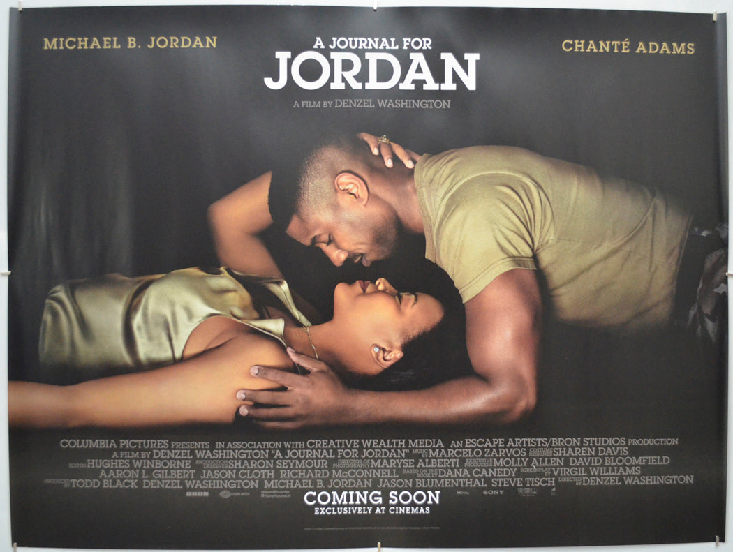 A Journal For Jordan Original Quad Poster - Film Poster - Movie Poster