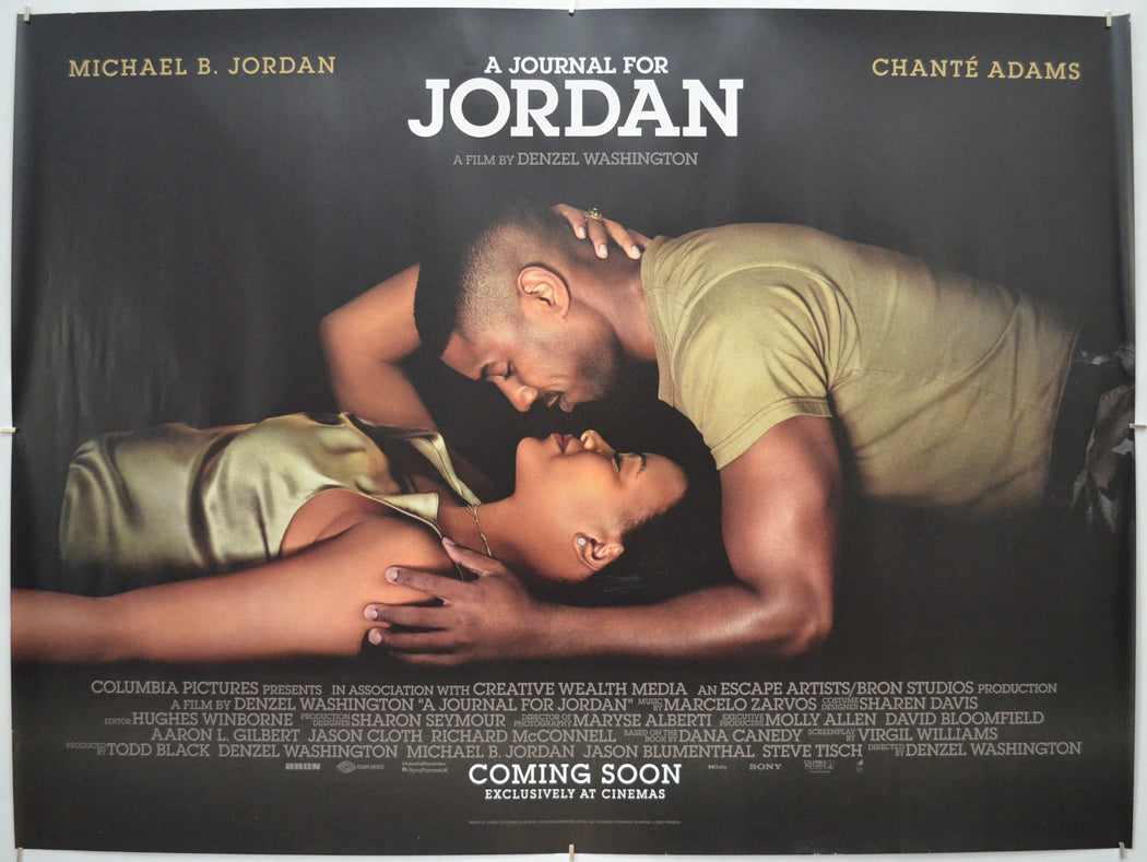 A Journal For Jordan Original Quad Poster - Film Poster - Movie Poster