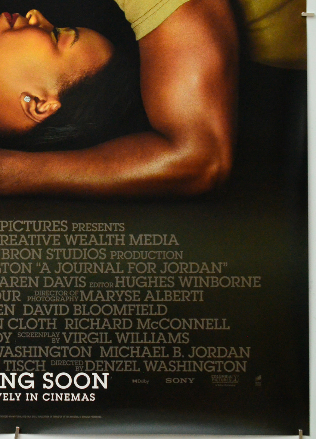 A Journal For Jordan (Bottom Right) Cinema One Sheet Movie Poster 