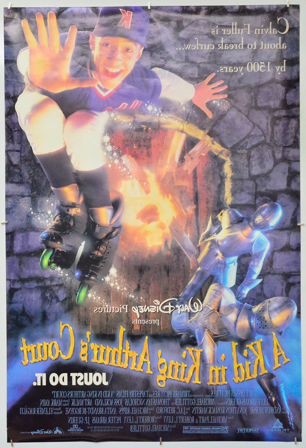 A Kid In King Arthur's Court (Back) Cinema One Sheet Movie Poster 