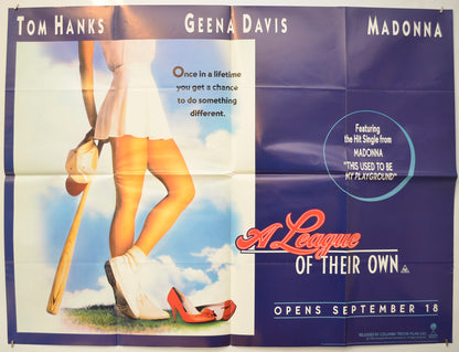 A League Of Their Own  Original Quad Poster - Film Poster - Movie Poster