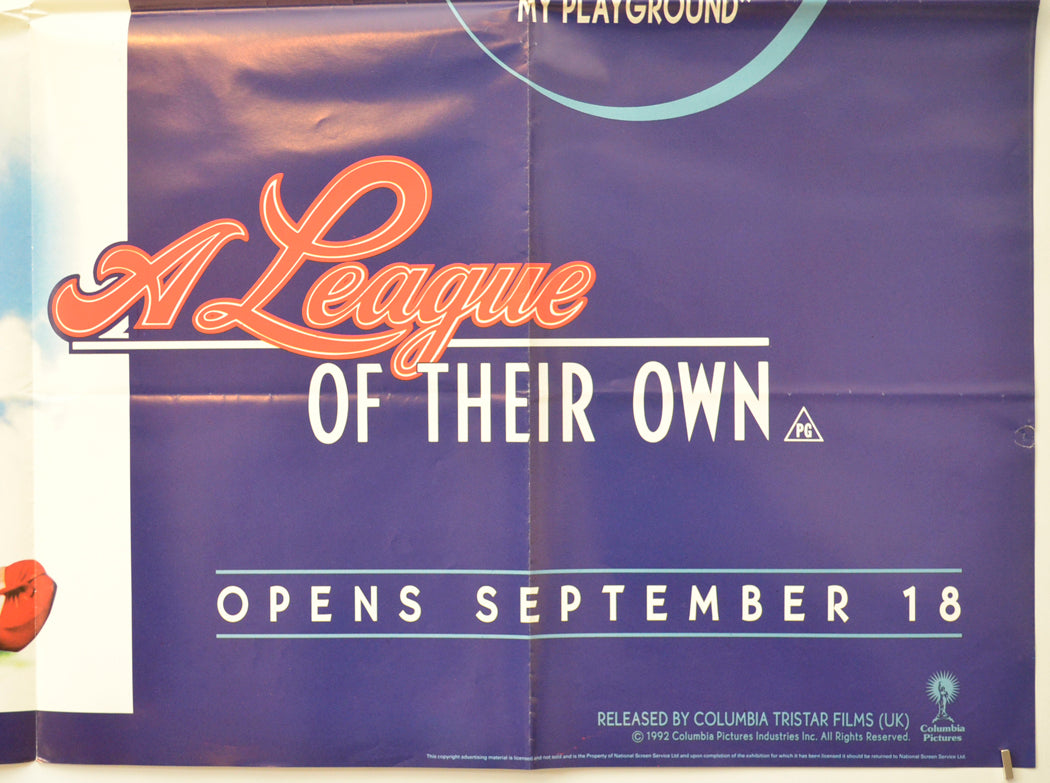 A LEAGUE OF THEIR OWN (Bottom Right) Cinema Quad Movie Poster 