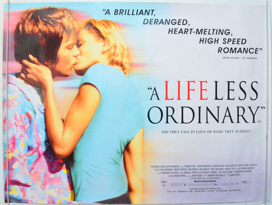 A Life Less Ordinary Original British Quad Poster - Film Poster - Movie Poster 