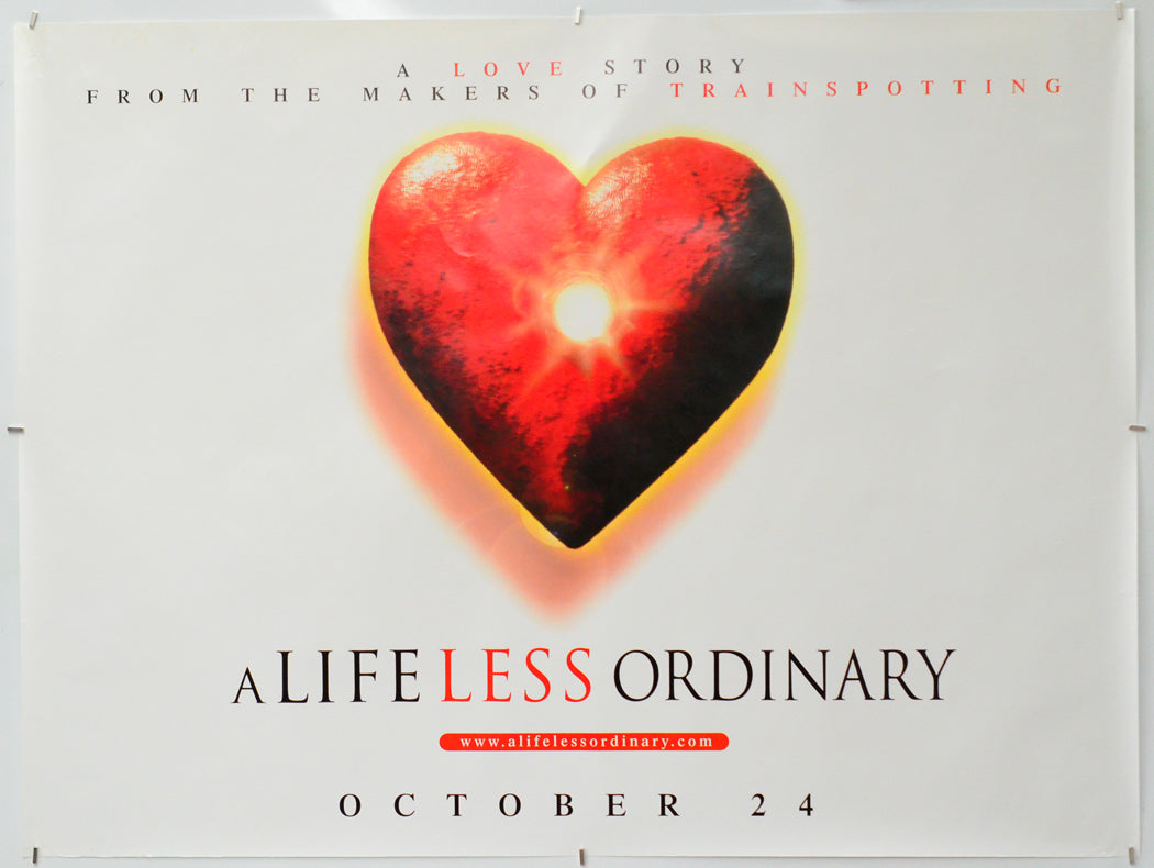 A Life Less Ordinary - Original Quad Poster - Film Poster - Movie Poster
