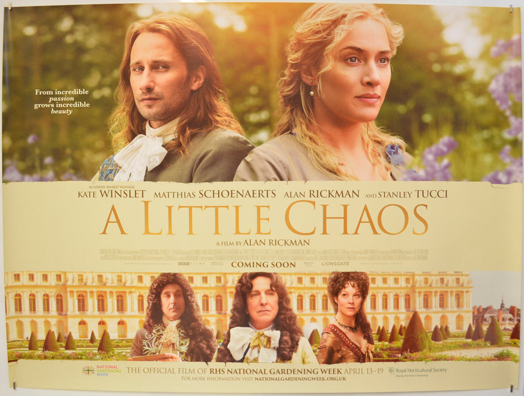 A Little Chaos  Original Quad Poster - Film Poster - Movie Poster