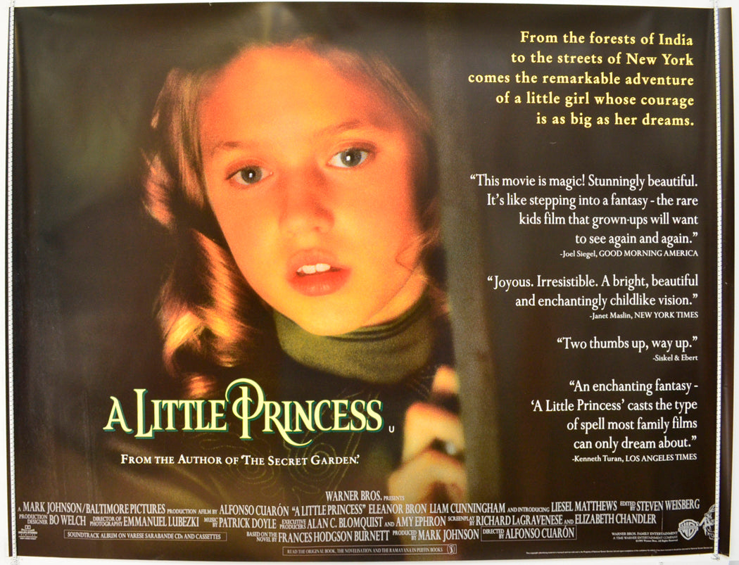 A Little Princess  Original British Quad Poster - Film Poster - Movie Poster 