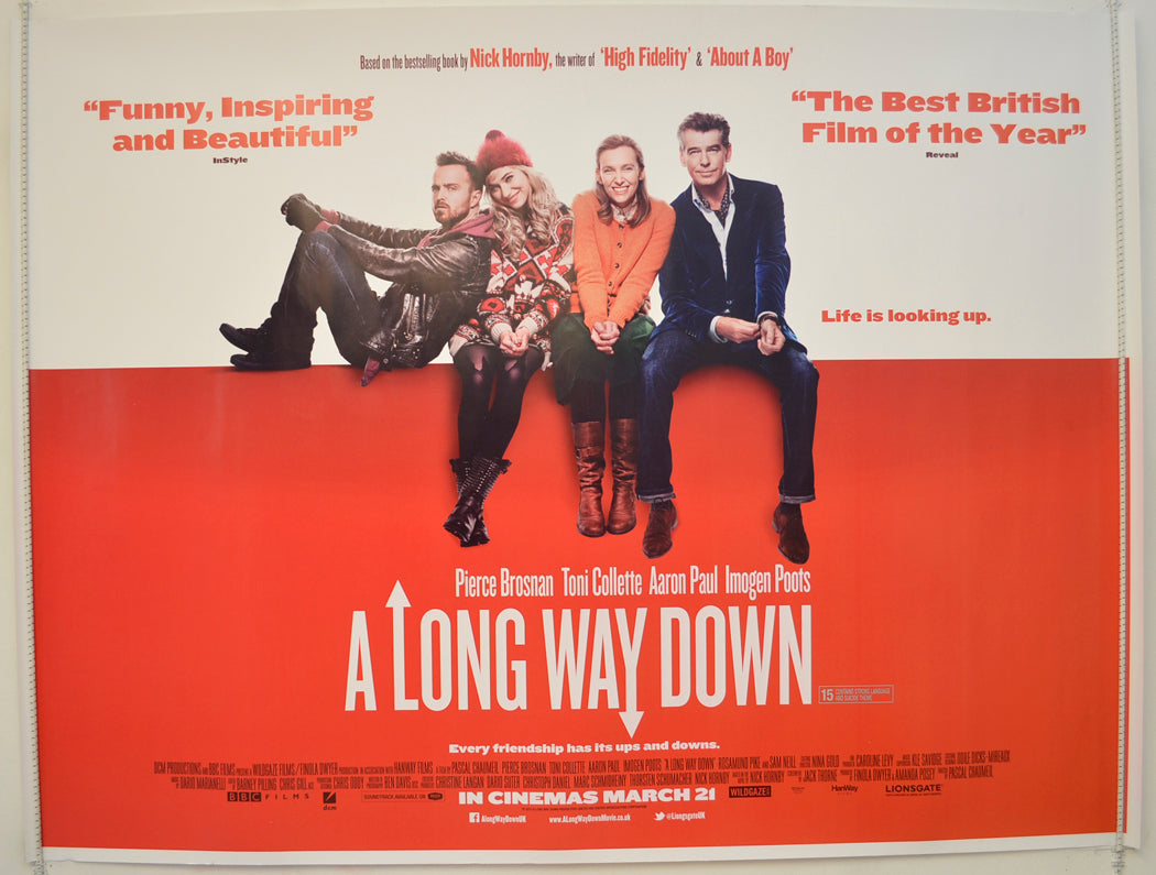 A Long Way Down  Original Quad Poster - Film Poster - Movie Poster 