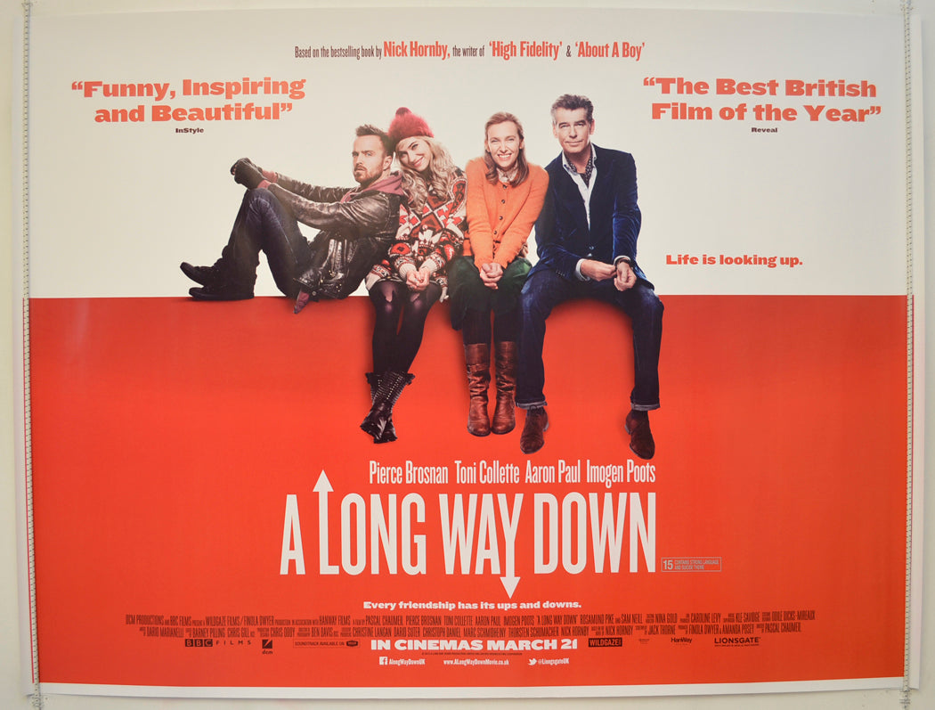 A Long Way Down  Original Quad Poster - Film Poster - Movie Poster 