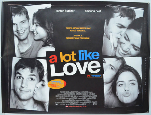 A Lot Like Love Original Quad Poster - Film Poster - Movie Poster