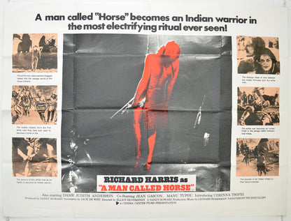 A Man Called Horse Original Quad Poster - Film Poster - Movie Poster  