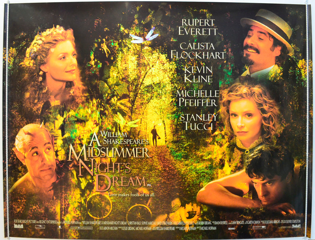 A Midsummer Night's Dream Original British Quad Poster - Film Poster - Movie Poster 