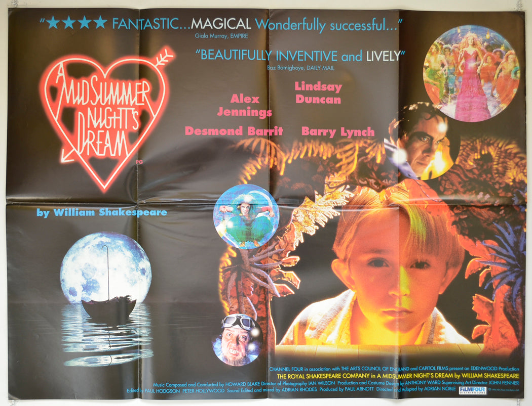 A Midsummer Night's Dream  (The Royal Shakespeare Company)   Original Quad Poster - Film Poster - Movie Poster  