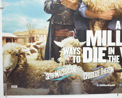 A MILLION WAYS TO DIE IN THE WEST (Bottom Left) Cinema Quad Movie Poster 