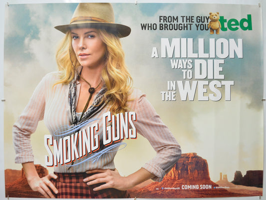 A Million Ways To Die In The West  (Smoking Guns Version)   Original Quad Poster - Film Poster - Movie Poster