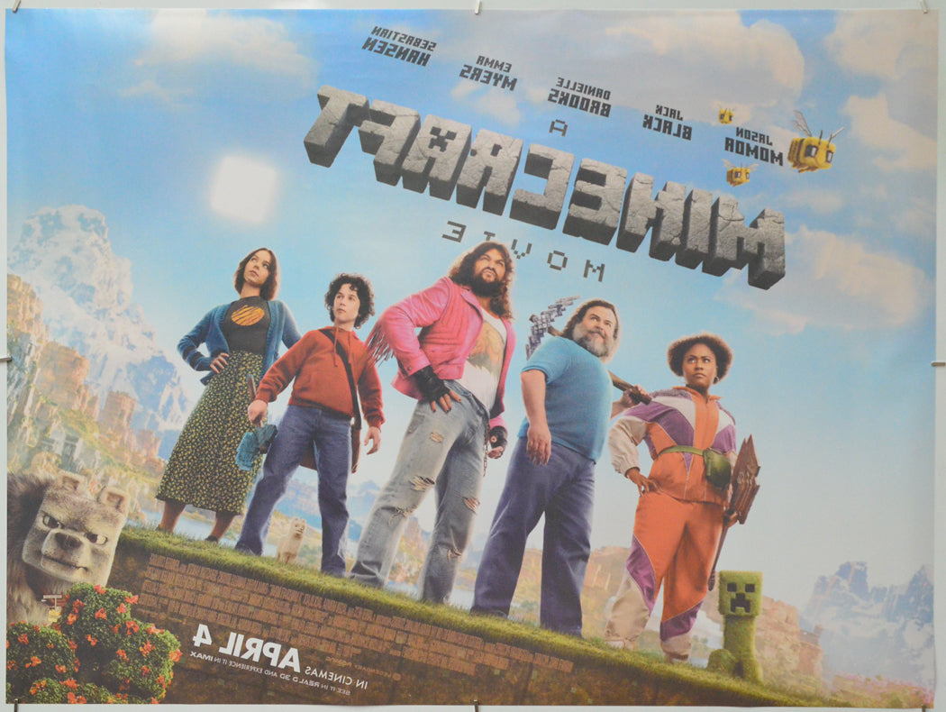 A Minecraft Movie (Back) Cinema Quad Movie Poster 