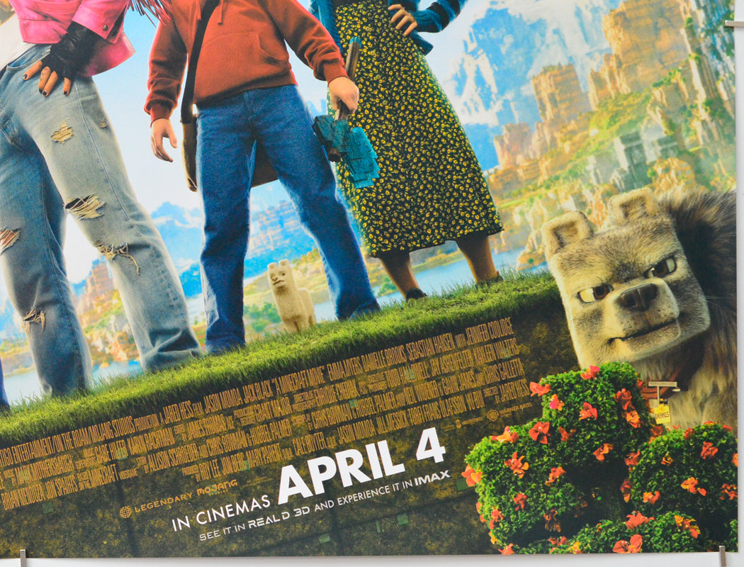 A Minecraft Movie (Bottom Right) Cinema Quad Movie Poster 