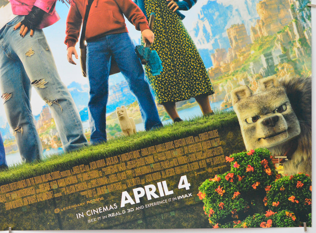 A Minecraft Movie (Bottom Right) Cinema Quad Movie Poster 
