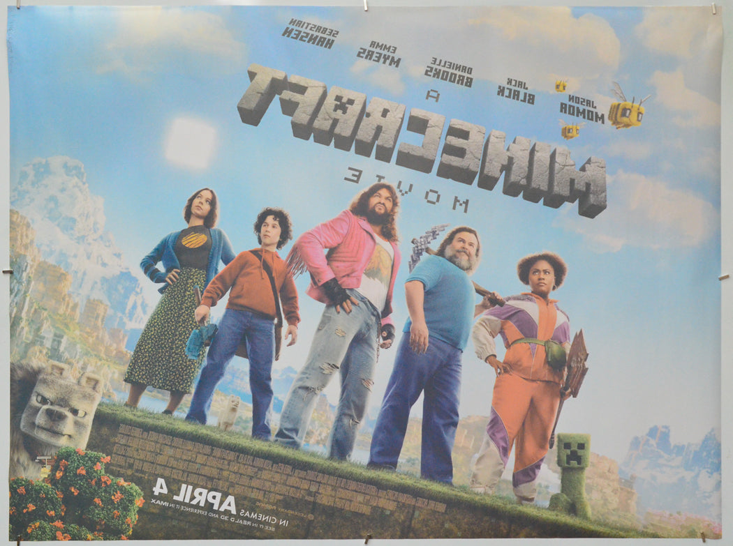 A Minecraft Movie (Back) Cinema Quad Movie Poster 