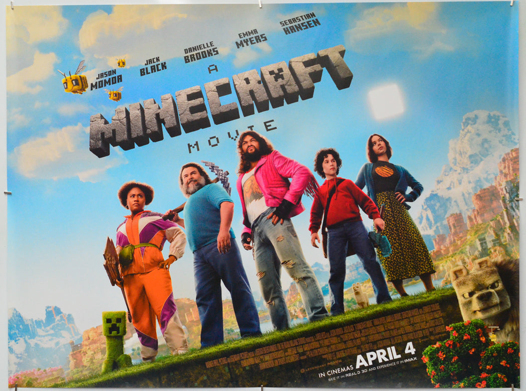 A Minecraft Movie - Original Quad Poster - Film Poster - Movie Poster