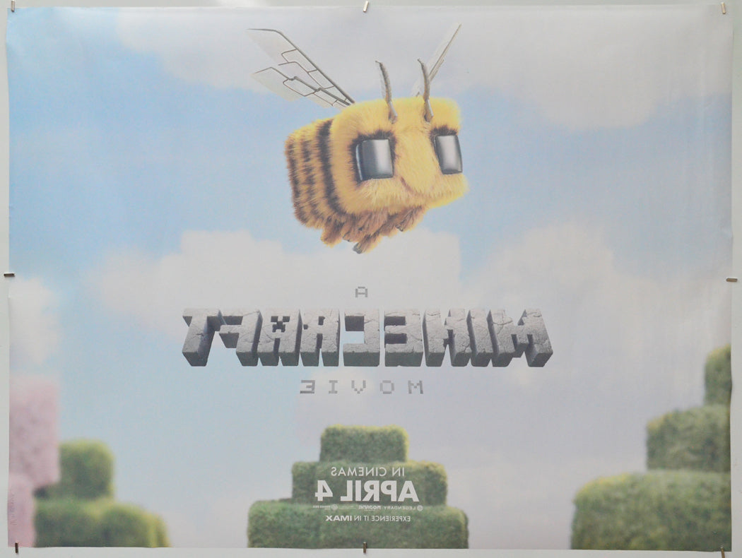 A Minecraft Movie (Back) Cinema Quad Movie Poster 