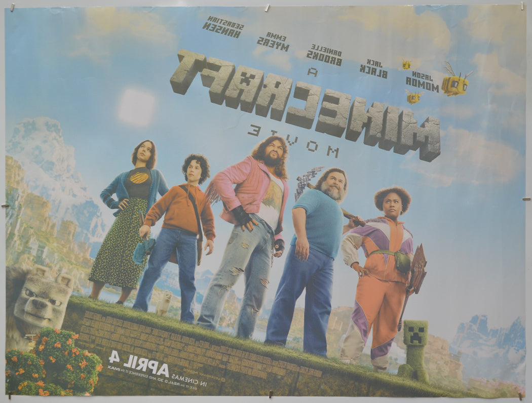 A Minecraft Movie (Back) Cinema Quad Movie Poster 