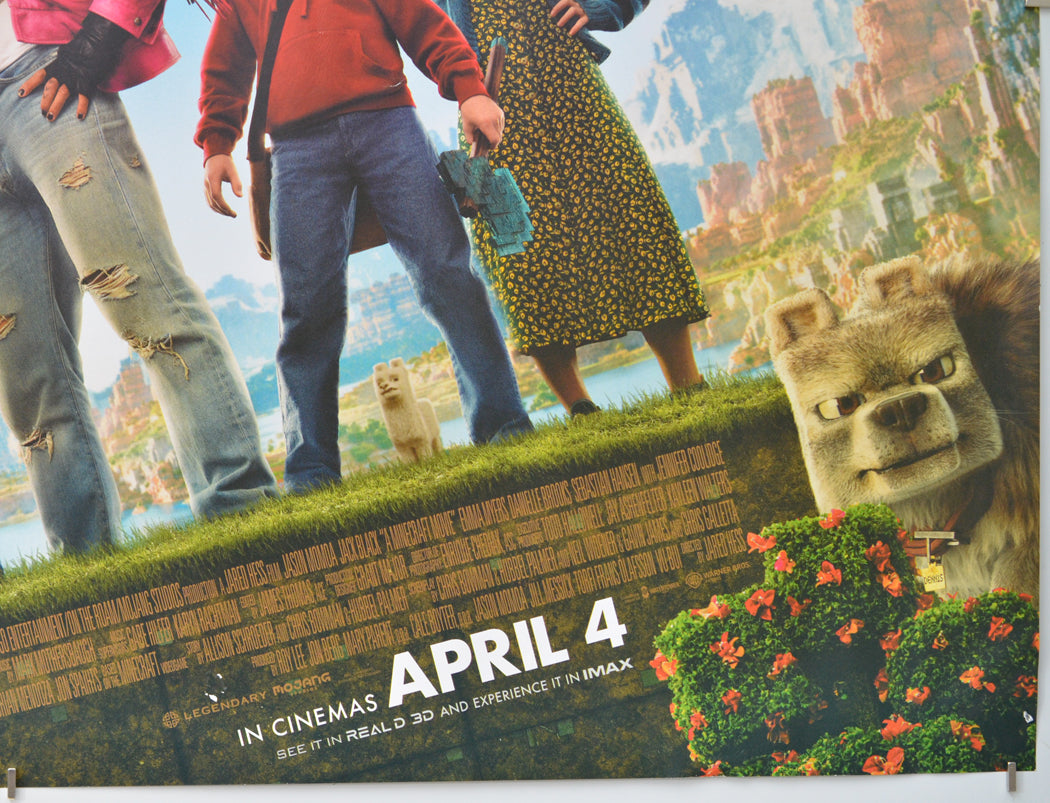 A Minecraft Movie (Bottom Right) Cinema Quad Movie Poster 