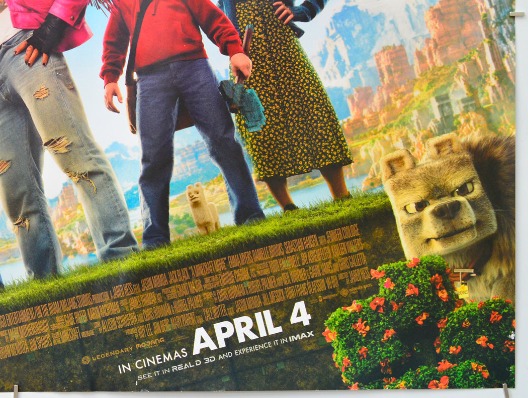 A Minecraft Movie (Bottom Right) Cinema Quad Movie Poster 