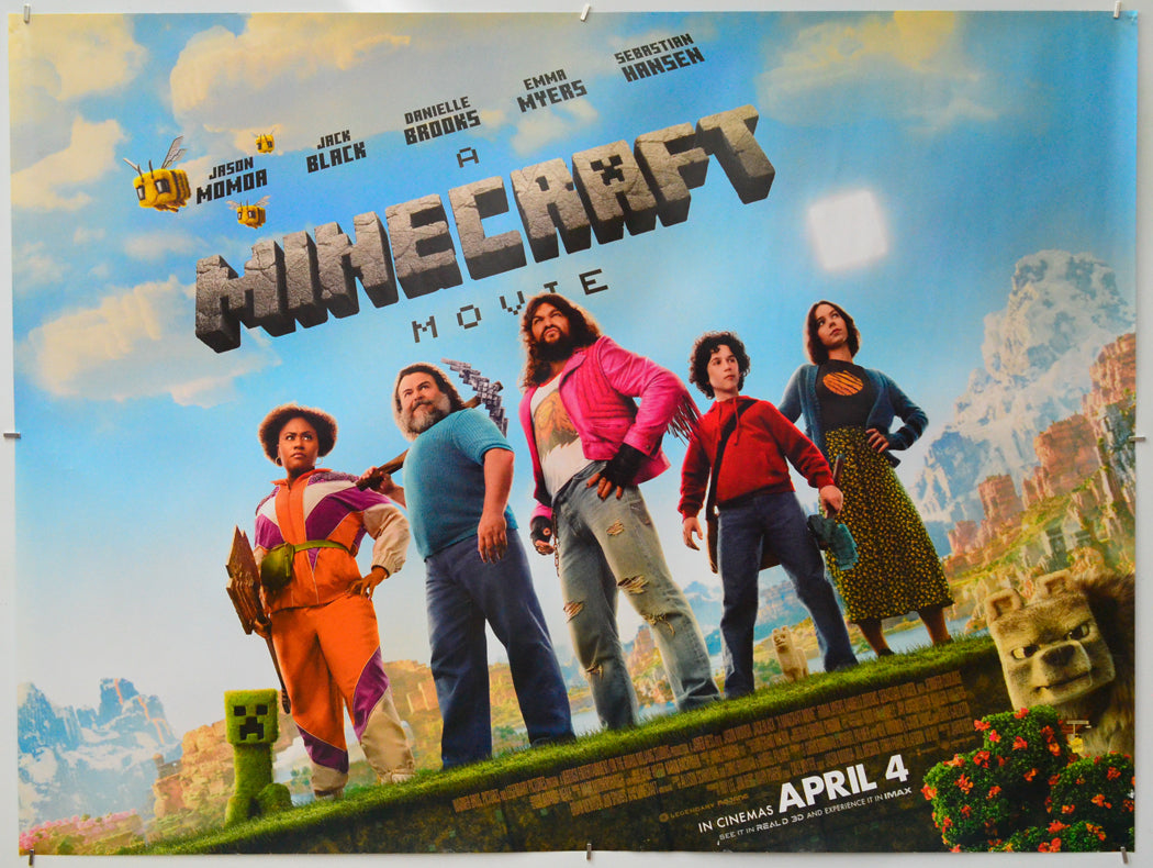 A Minecraft Movie - Original Quad Poster - Film Poster - Movie Poster