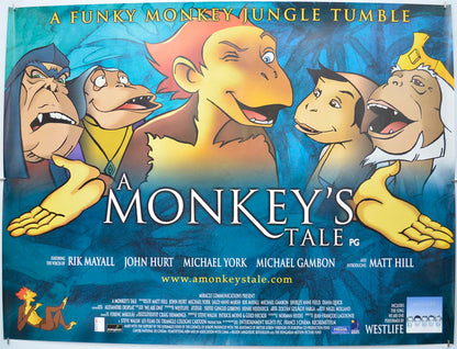 A Monkey’s Tale Original Quad Poster - Film Poster - Movie Poster