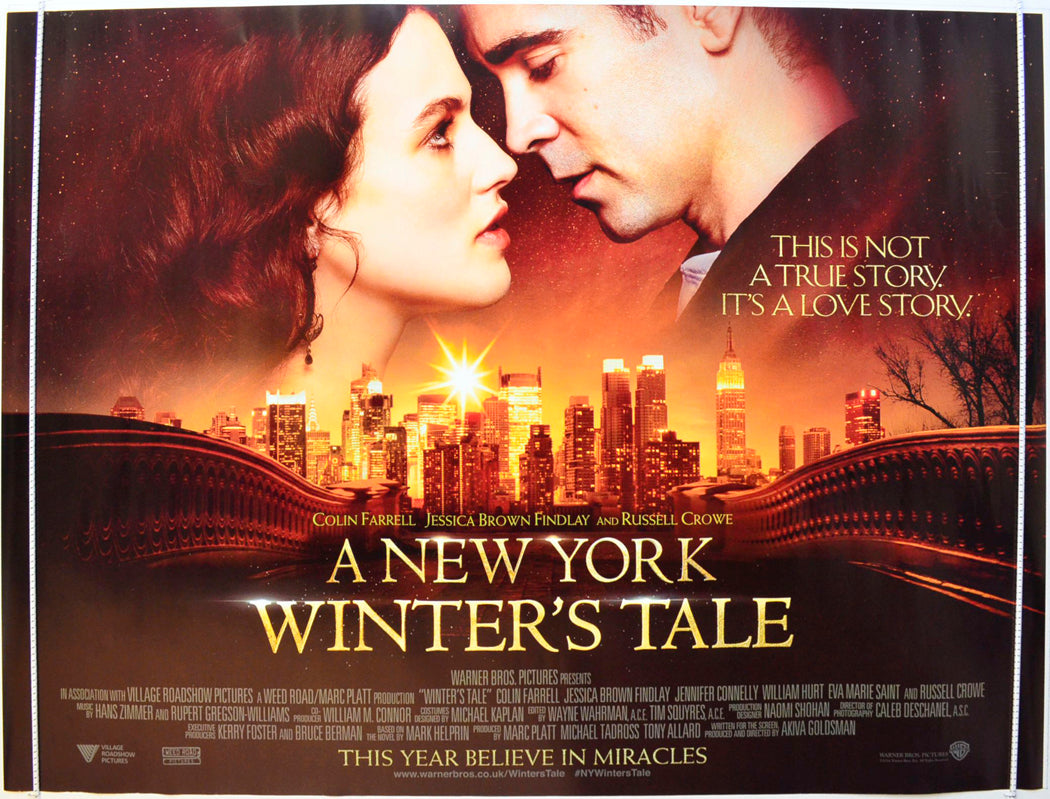 A New York Winter's Tale Original British Quad Poster - Film Poster - Movie Poster 