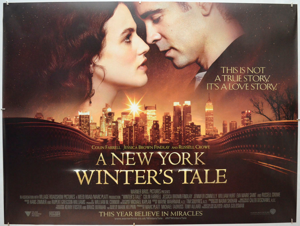 A New York Winter's Tale  Original Quad Poster - Film Poster - Movie Poster