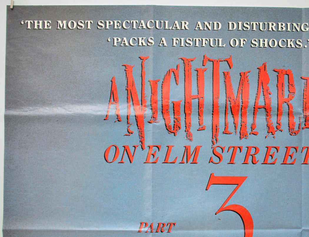 A NIGHTMARE ON ELM STREET 3 - DREAM WARRIORS (Top Left) Cinema Quad Movie Poster 