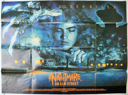 A Nightmare On Elm Street  Original Quad Poster - Film Poster - Movie Poster 