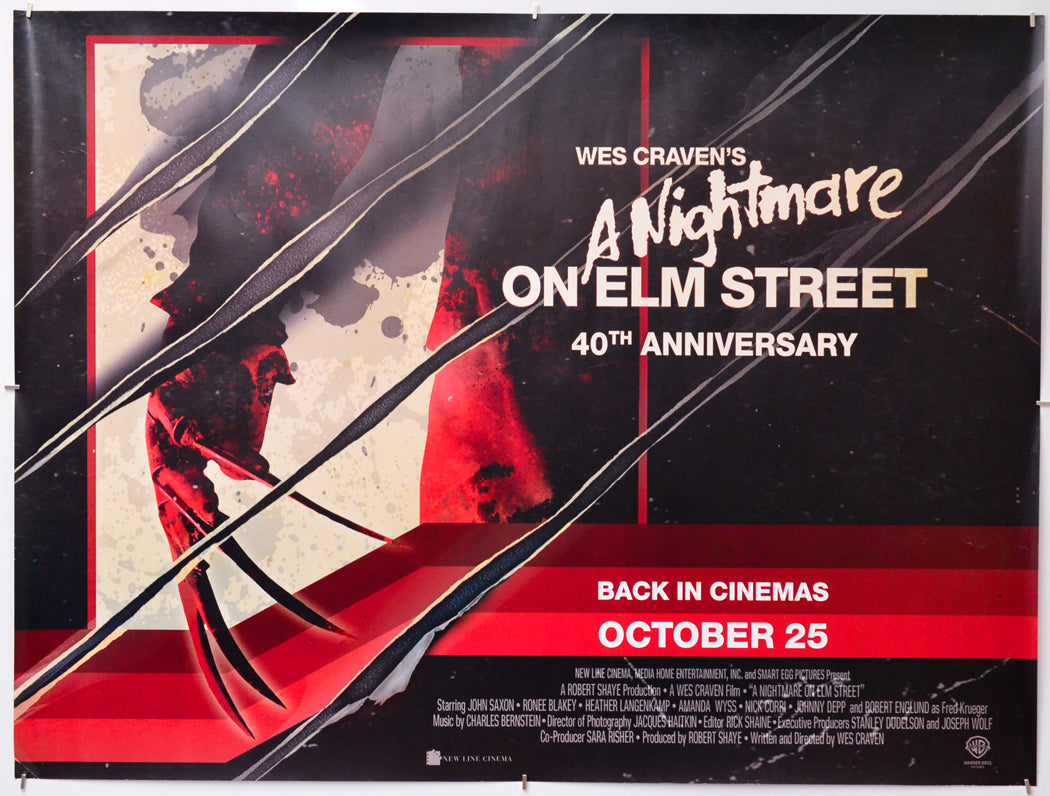 A Nightmare On Elm Street - Original Quad Poster - Film Poster - Movie Poster