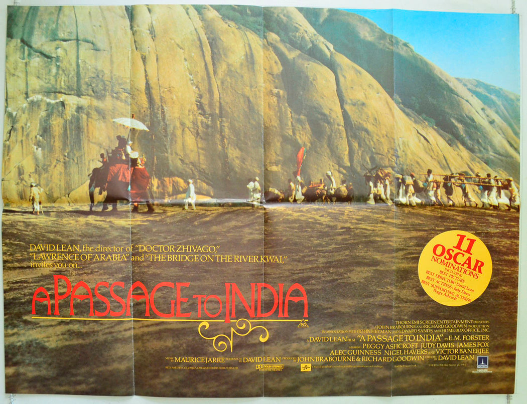 A Passage To India Original British Quad Poster - Film Poster - Movie Poster 