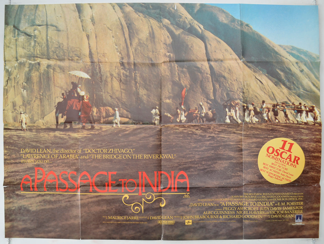 A Passage To India Original Quad Poster - Film Poster - Movie Poster  