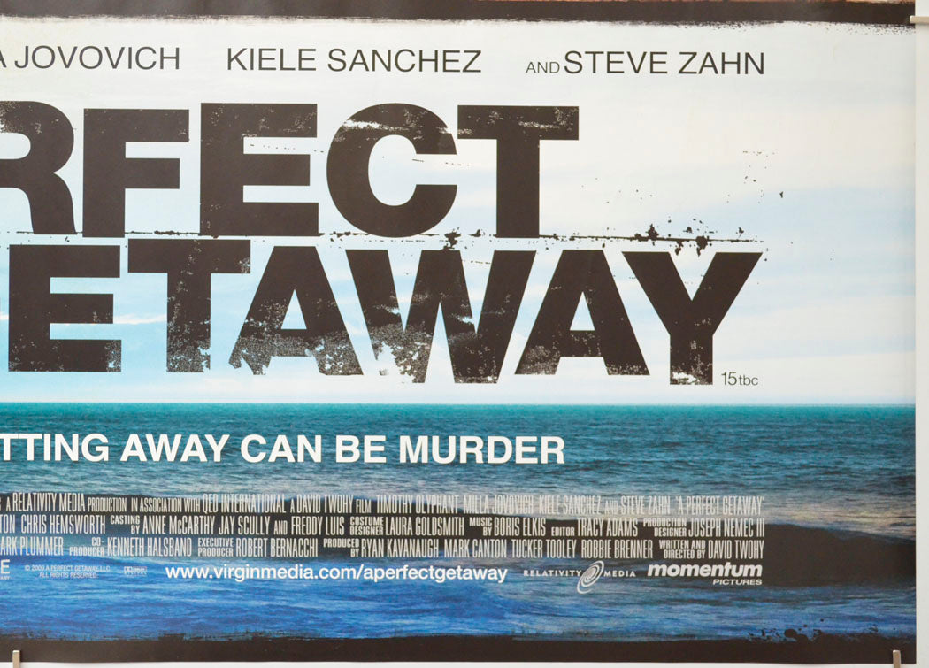 A PERFECT GETAWAY (Bottom Right) Cinema Quad Movie Poster 