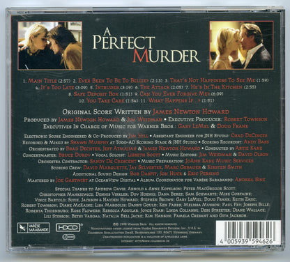 A PERFECT MURDER Original CD Soundtrack (back) 