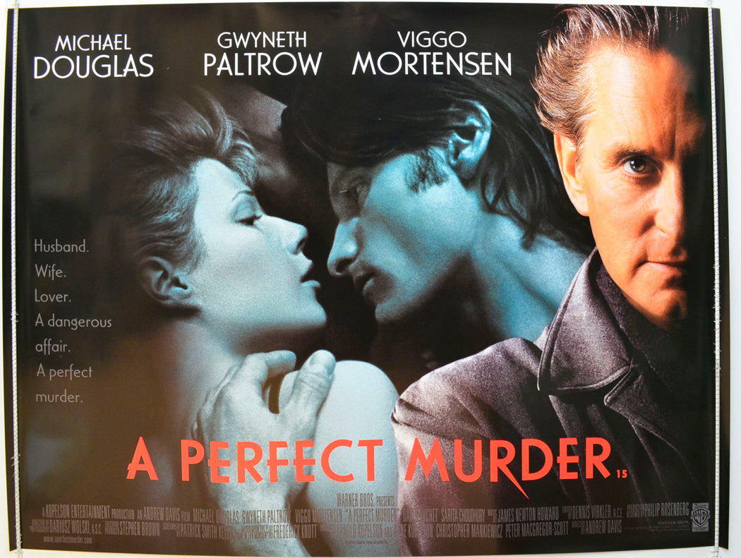 A Perfect Murder  Original British Quad Poster - Film Poster - Movie Poster