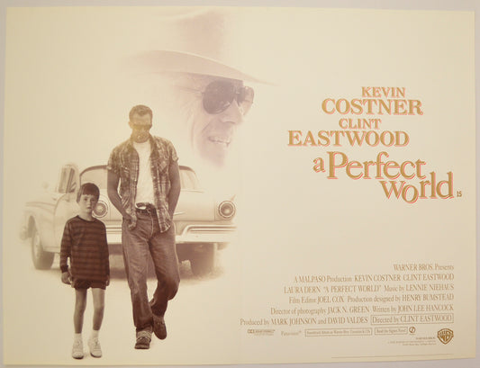 A Perfect World Original Mini Quad Poster - Film Poster - Movie Poster