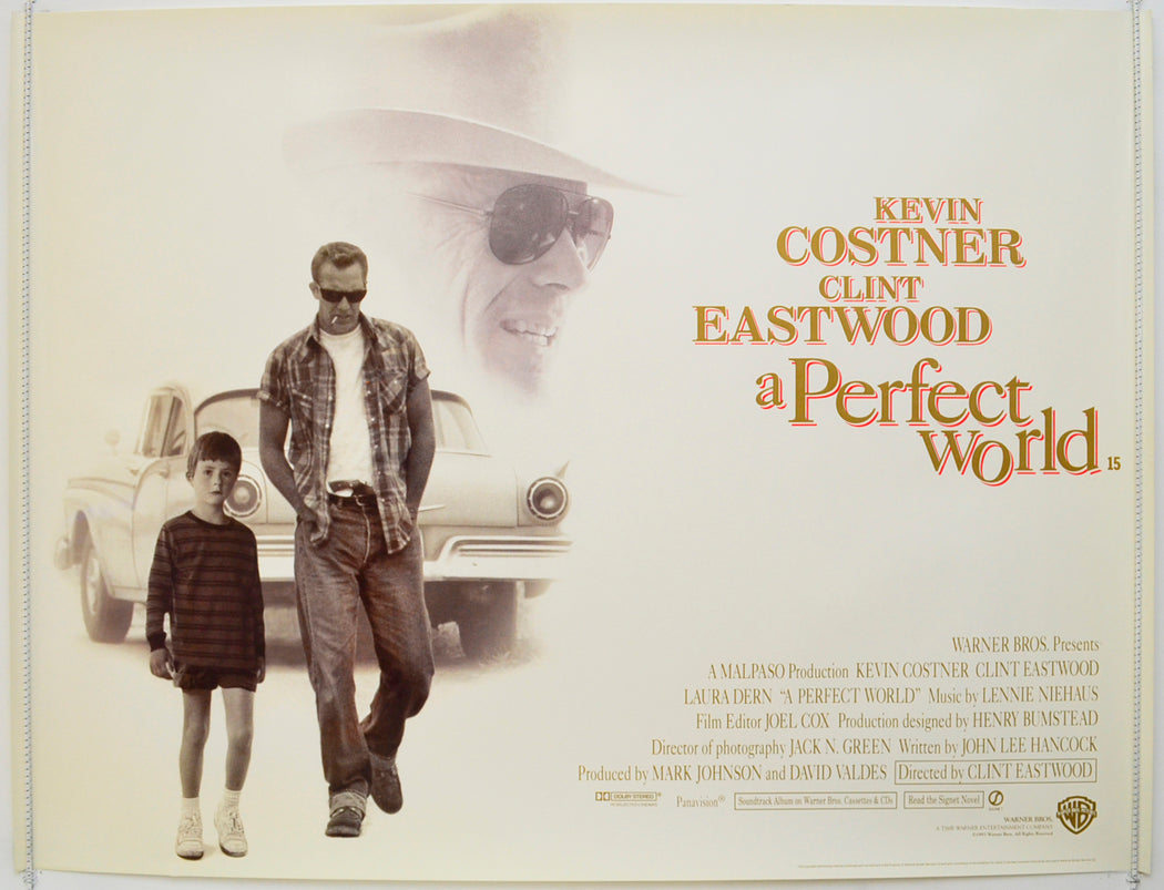 A PERFECT WORLD  Original British Quad Poster - Film Poster - Movie Poster 