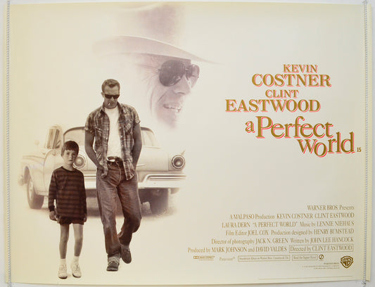 A PERFECT WORLD  Original British Quad Poster - Film Poster - Movie Poster 