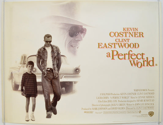 A PERFECT WORLD  Original British Quad Poster - Film Poster - Movie Poster 