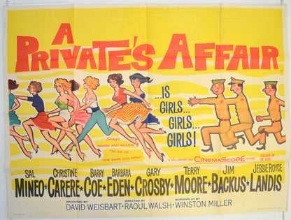 A Private's Affair  Original British Quad Poster - Film Poster - Movie Poster 